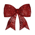 Christabelle 91cm Christmas Display Bow With Led And Twinkle Lights Festive Decoration