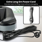 Kartrite Hauskeeper Gen2 5-in-1 Black Electric Floor Polisher Hard Waxer Buffer Scrubber Cleaner 240v With Twin Rotating Brushes 6m Power Cord