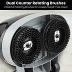 Kartrite Hauskeeper Gen2 5-in-1 Black Electric Floor Polisher Hard Waxer Buffer Scrubber Cleaner 240v With Twin Rotating Brushes 6m Power Cord