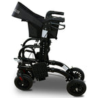 Orthonica Aluminium 2-in-1 Rollator Wheelchair with Foldable Frame – Black & Silver