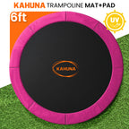 Kahuna 6ft Replacement Trampoline Safety Pad Cover and Jumping Spring Mat - Pink
