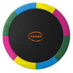 Kahuna 6ft Trampoline Replacememnt Safety Pad Cover and Spring Jumping Bounce Mat Rainbow