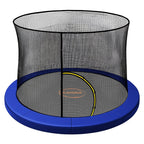 Kahuna 12ft Trampoline Pad and Net - Blue