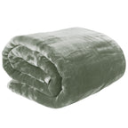 Laura Hill 600-GSM Mink Blanket Queen Size Double-Sided Soft Plush Bed Faux Throw Rug 220 X 240cm Sage