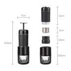 STARESSO Coffee Maker Red Dot Award Winner Portable Espresso Cappuccino Quick Cold Brew Manual Coffee Maker Machines All in One - Black