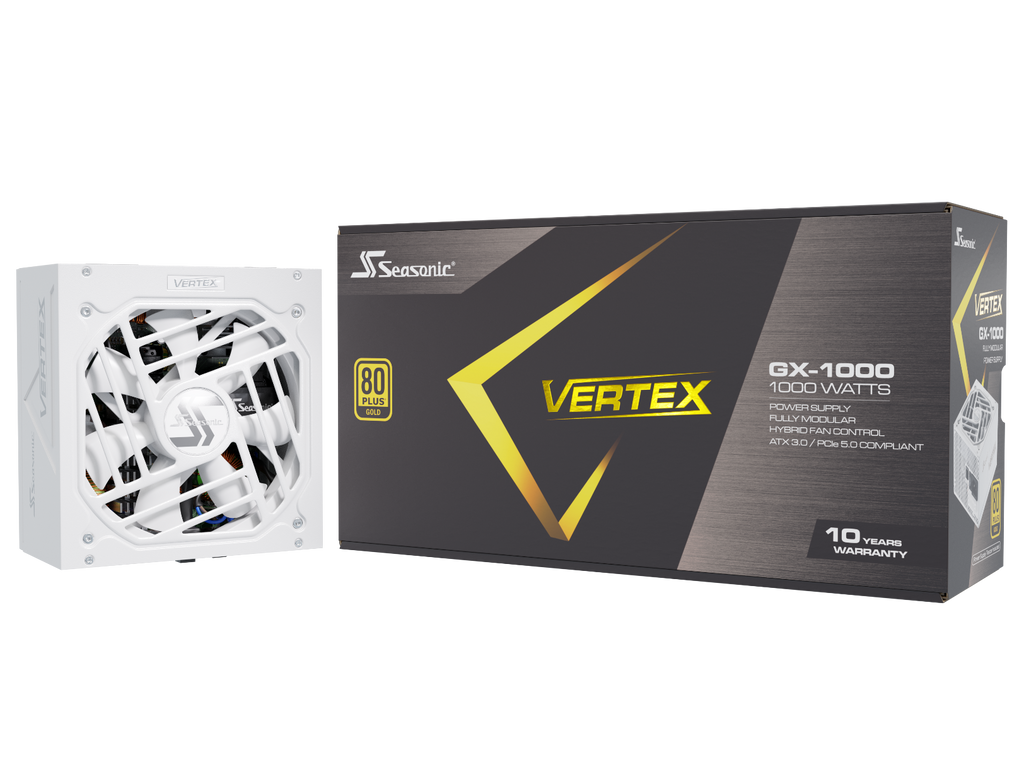 Seasonic VERTEX GX-1000 White 1000W ATX 3.0 Gold Modular PSU