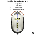 Fur King Jogger Pet Pram / Stroller - Green