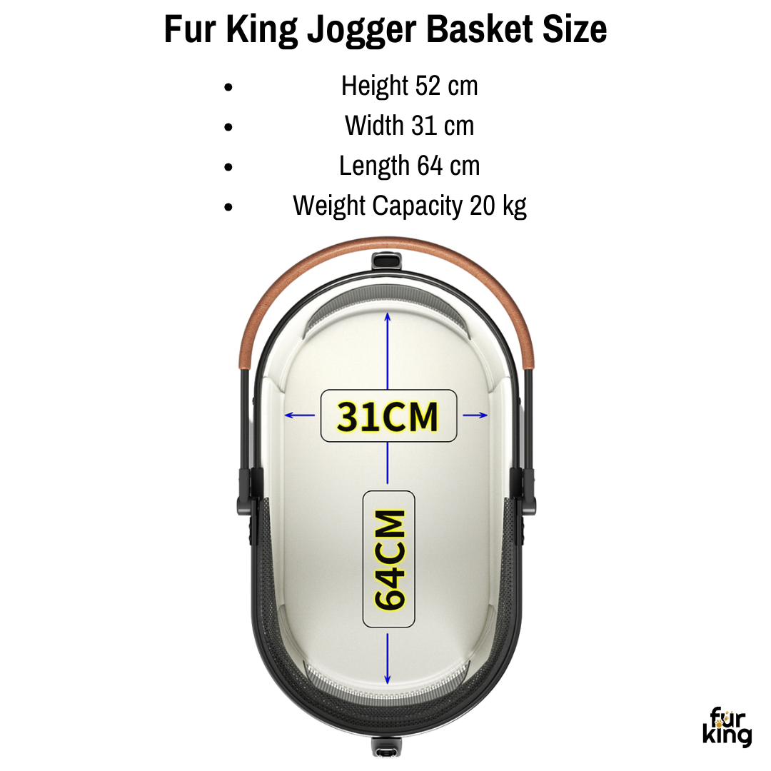 Fur King Jogger Pet Pram / Stroller - Green