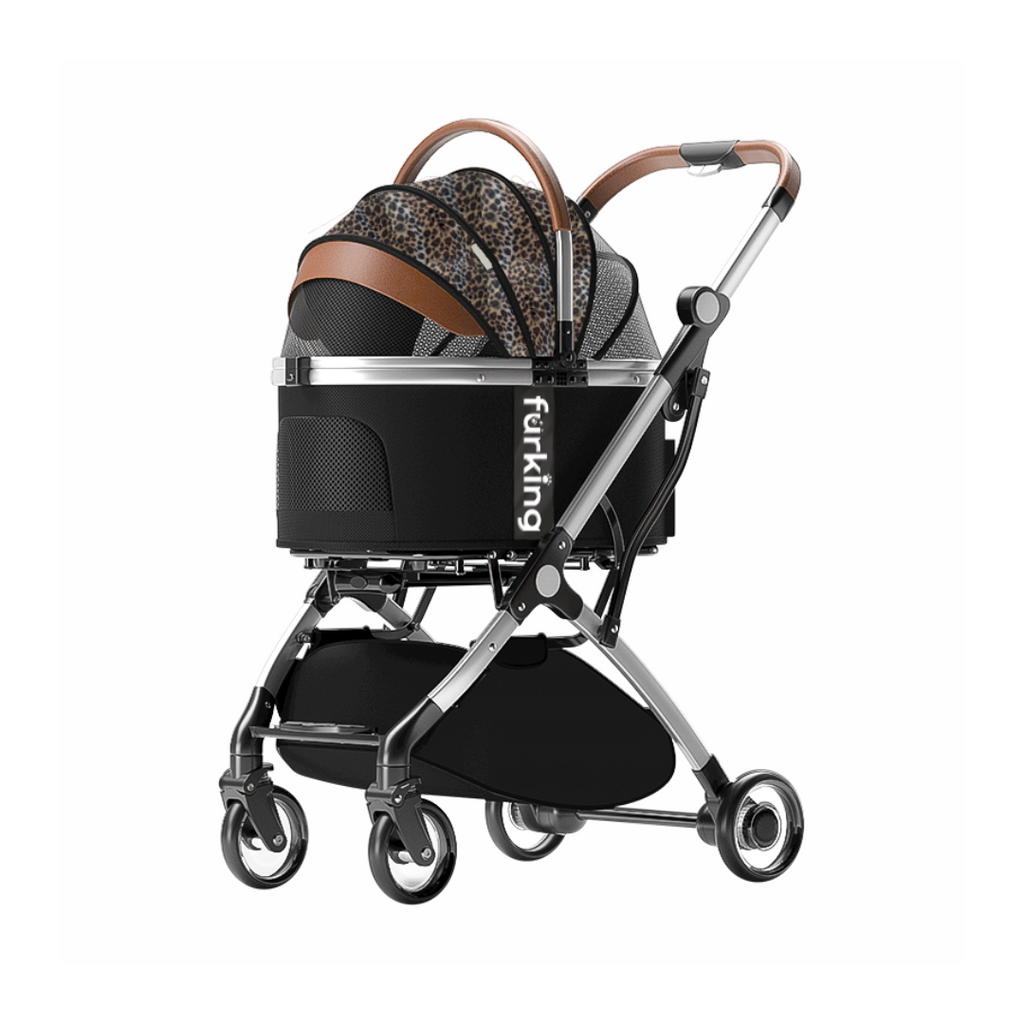 Fur King Lux Pet Pram / Stroller - Green