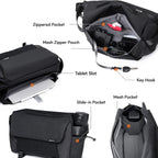 ULANZI BP11 8L Camera Sling Bag with Tripod Holder for Men Women, Lightweight Splash-proof DSLR/Mirrorless Anti-Theft Crossbody Bag for Travel Hiking Photography Customizable Front Pocket Camera Bag