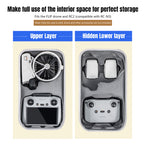 STARTRC Flip Drone Case for DJI Flip Fly More Combo,Portable PU Leather Shoulder Bag Can Organizes RC2/RC-N3 Remote, 7 Original Batteries, Charging Hub, 65W Charger, Flip Drone and Other Accessories