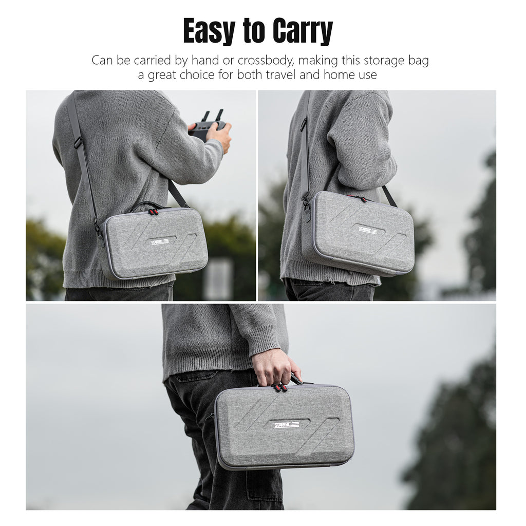 STARTRC Flip Drone Case for DJI Flip Fly More Combo,Portable PU Leather Shoulder Bag Can Organizes RC2/RC-N3 Remote, 7 Original Batteries, Charging Hub, 65W Charger, Flip Drone and Other Accessories