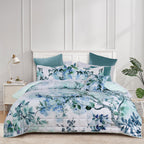 Bianca Woodbury White Botanical Printed Bedspread Set King Single