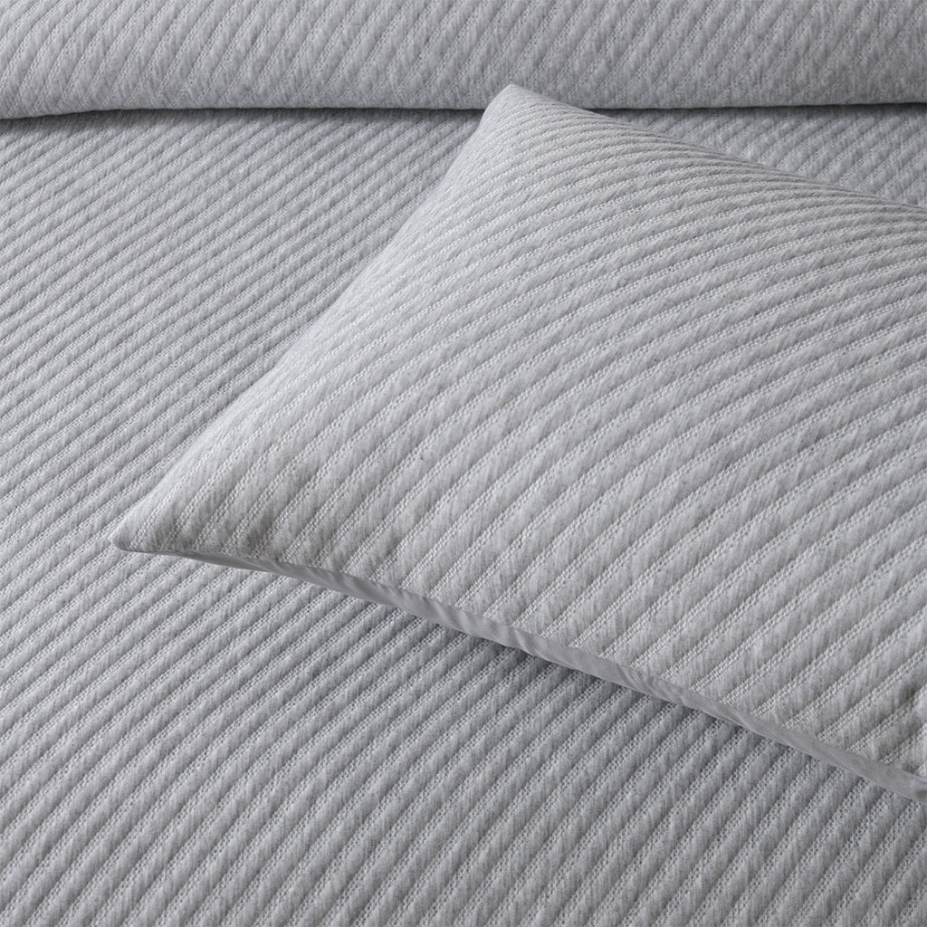 Bianca Pesaro Grey Polyester Cotton Quilt Cover Set King