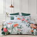 Bianca Wellingrove White Cotton Sateen Quilt Cover Set Queen