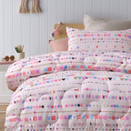 Happy Kids Swifty 2 Piece Washed Cotton Cover Comforter Set Single 160cm x 220cm