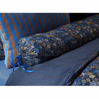 PIP Studio Tutti i Fiori Dark Blue Cotton Cover Roll Cushion 22cm x 70cm