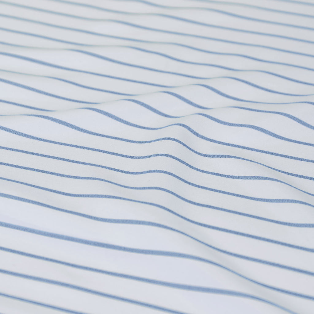 Ardor Frankie Blue Stripe Yarn Dyed Reversible Quilt Cover Set King