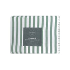 Ardor Frankie Sage Stripe Yarn Dyed Reversible Quilt Cover Set King