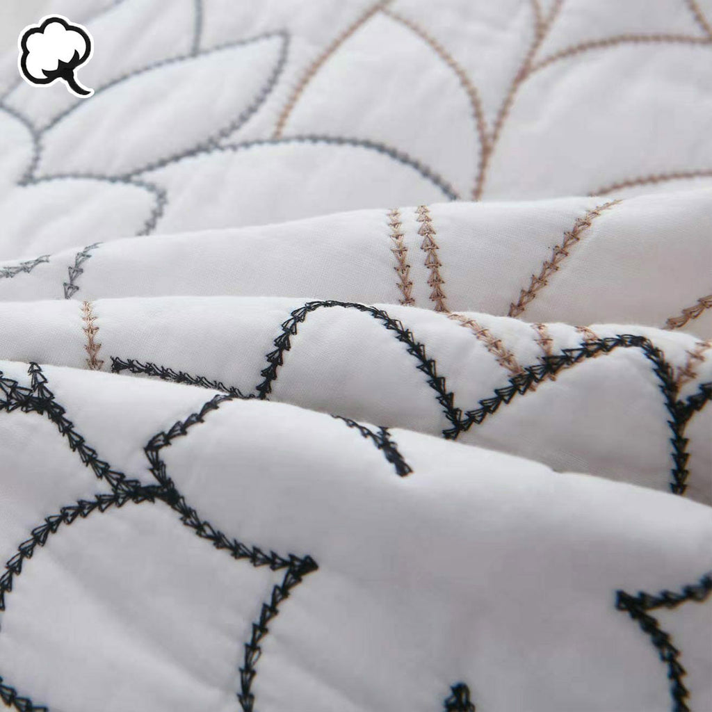 100% Cotton Coverlet Set Eliana Queen