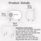 Cat Litter Box Semi-closed Cat Supplies Cat Toilet Drawer Large Cat Litter Box - Green