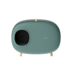 Cat Litter Box Semi-closed Cat Supplies Cat Toilet Drawer Large Cat Litter Box - White