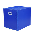 Large Capacity Waterproof Plastic Storage Box Foldable Moving Organizer Durable - 70x50x50cm