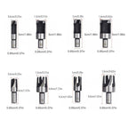 8 PCS Wood Plug Hole Cutter Dowel Maker Cutting Tools Shank Drill Bits With Box
