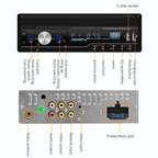 7 Inch Hd Car Radio Receiver Mp5 Player Fm / Am / Rds / Bluetooth / Phone Link Remote Control