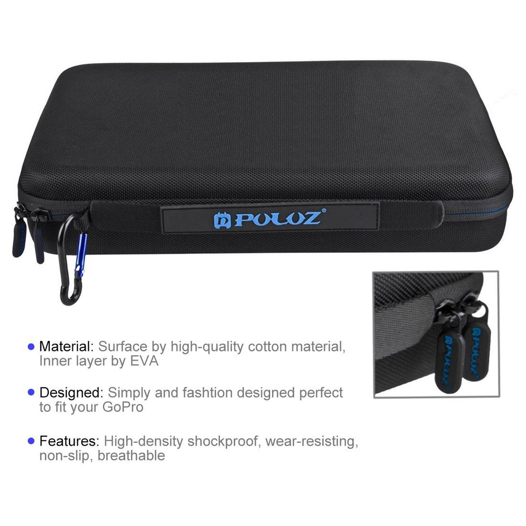 Waterproof Travel Case for Action Cameras and Accessories - Large Size