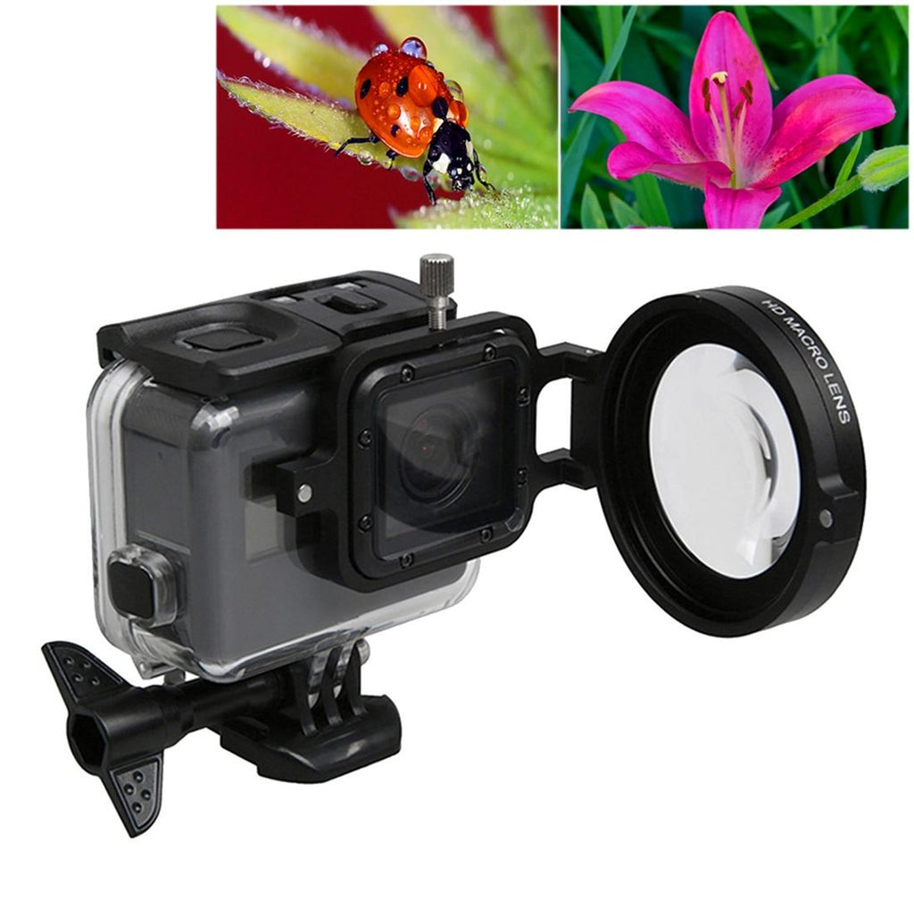 58mm Macro Lens with Adapter Ring for Gopro Hero5 - Professional Quality