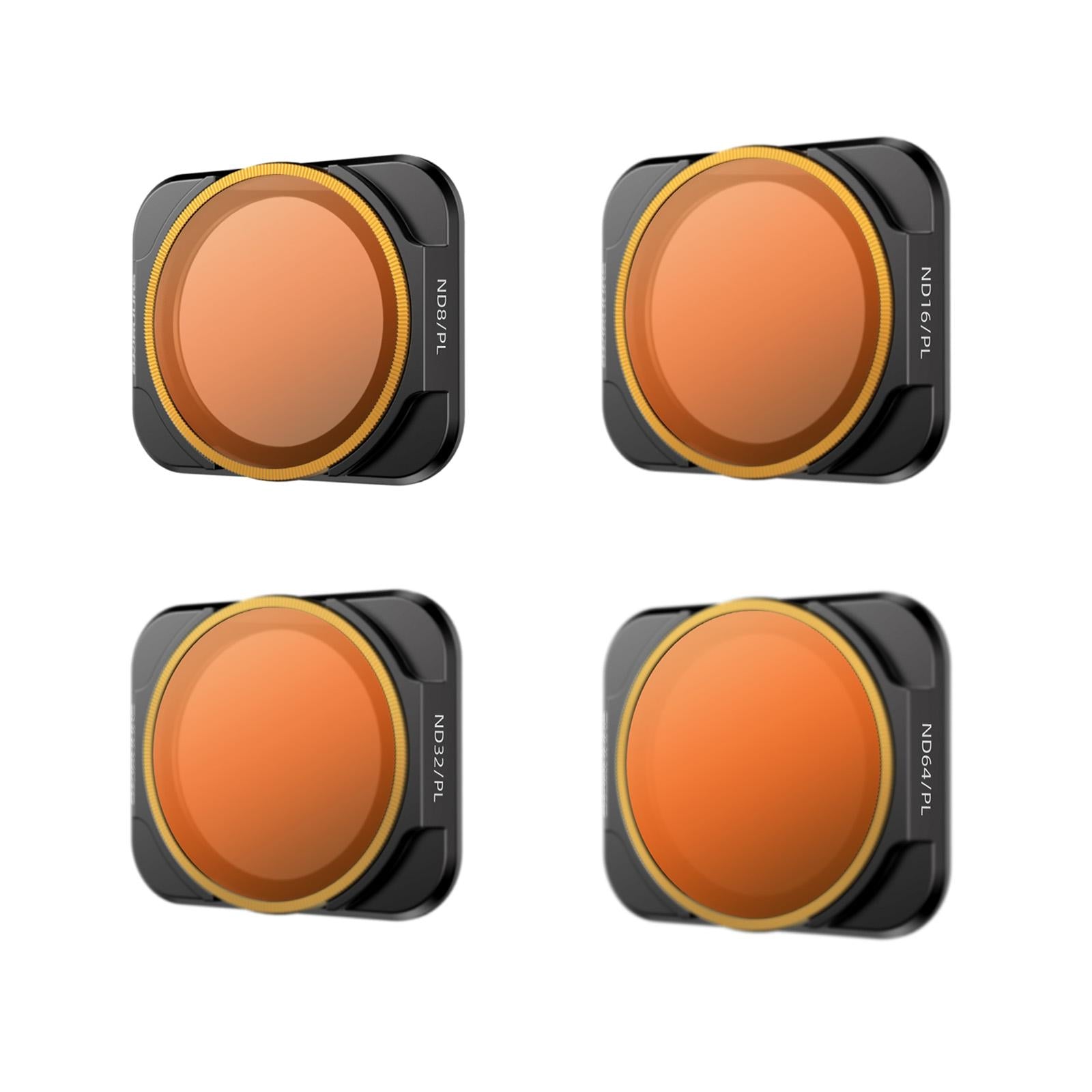 4-in-1 Nd Lens Filters for Dji Air 2s - Nd8pl Nd16pl Nd32pl Nd64pl