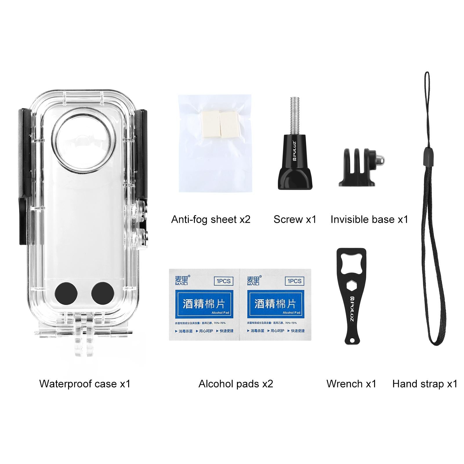 Waterproof Housing for Insta360 X3 - 30m Depth