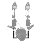 Adjustable Dual Handheld Lamp Arm for Action Cameras