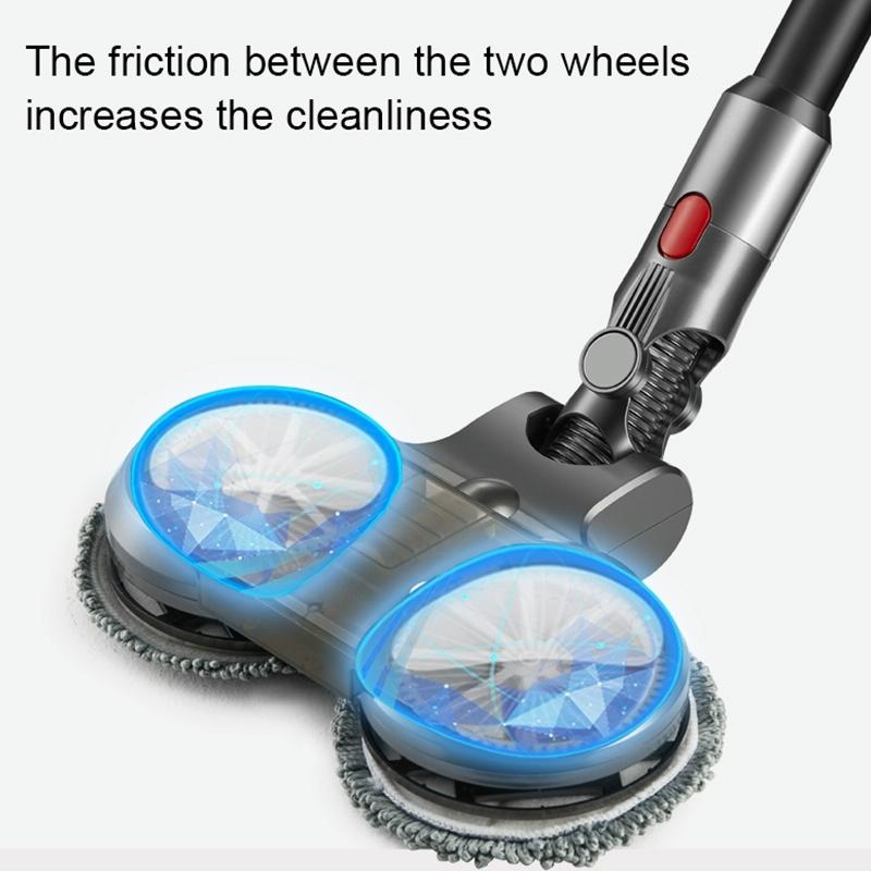 Electric Wet Dry Mopping Head with Water Tank for Dyson V15 - 6pcs Rag