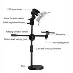 Desktop Photography Stand Kit with Mushroom Fill Light - 90W 155Mm