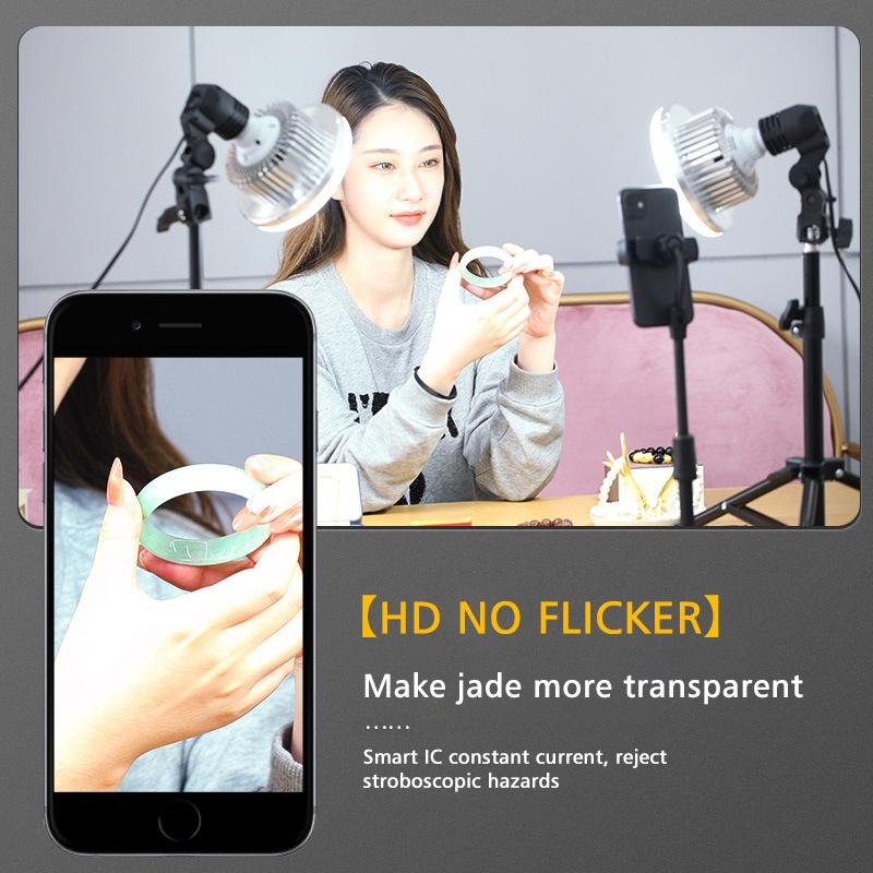 Desktop Photography Stand Kit with Mushroom Fill Light - 90W 155Mm