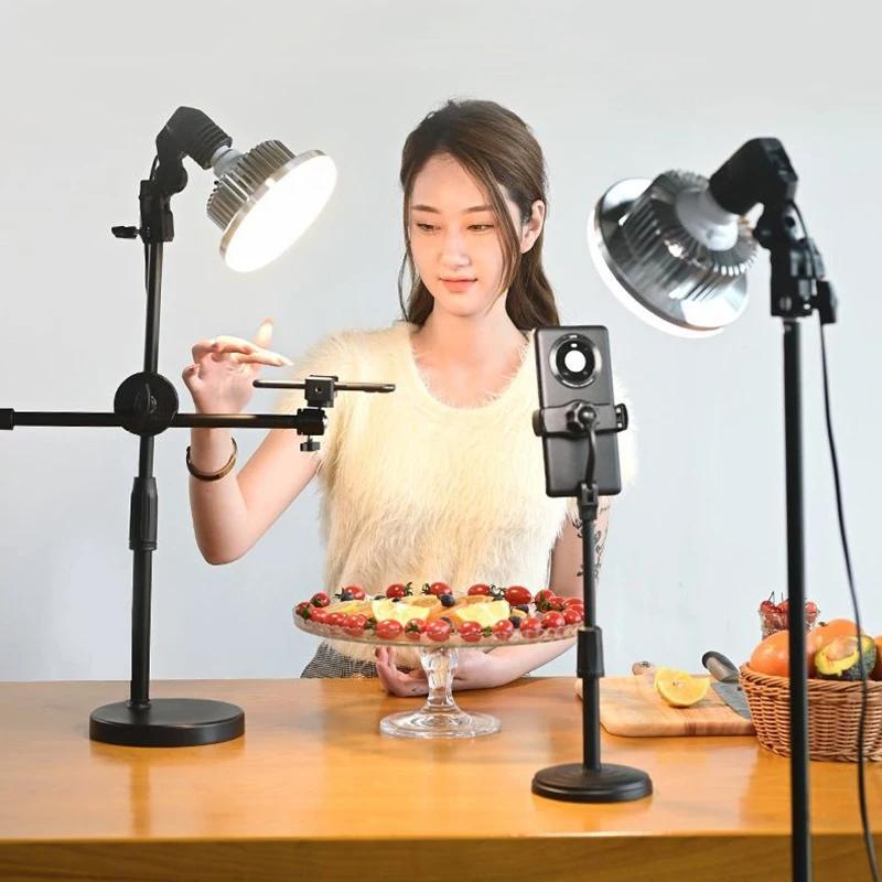 Desktop Photography Stand Kit with Mushroom Fill Light - 90W 155Mm