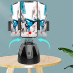 Smart 360-degree Follow-up Tripod Head for Live Video Recording with Battery