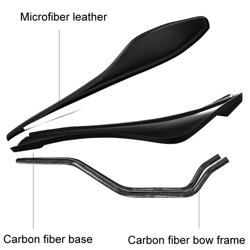 Carbon Fiber Mountain Bike Saddle Camo Style - Explosion
