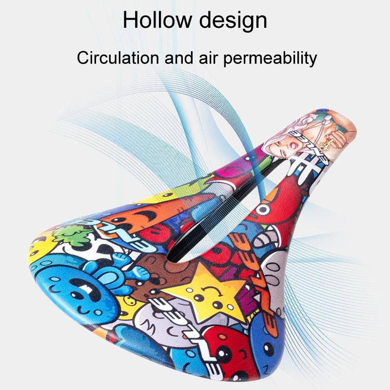 Carbon Fiber Mountain Bike Saddle Camo Style - Explosion