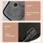 Rechargeable Heating Knee Massager Dual Joint Pad Wg-Jb-704 - Single