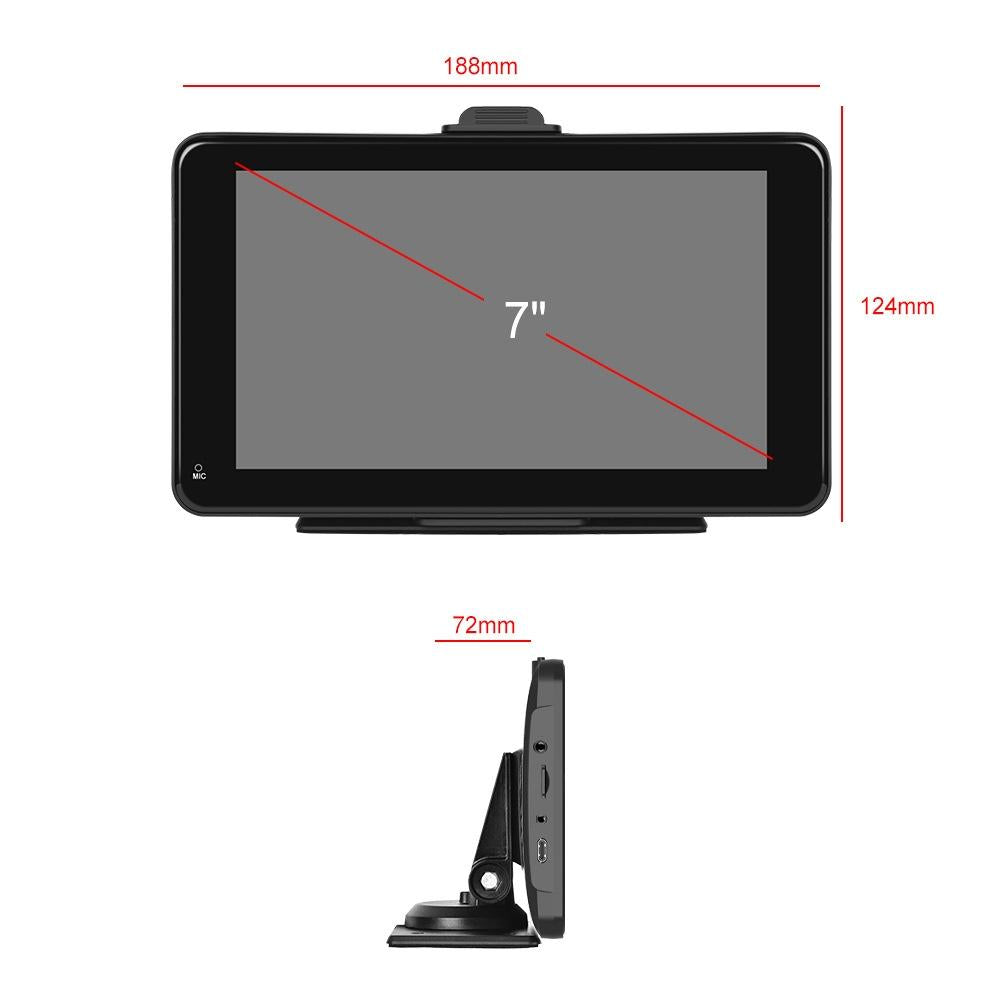 7 Inch Hd Smart Screen Carplay Android Auto 16G Memory Card