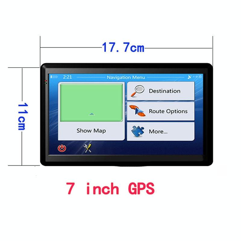 7 Inch Car Gps Navigator 8G + 256M Capacitive Screen Bluetooth Reverse Image - Europe Map