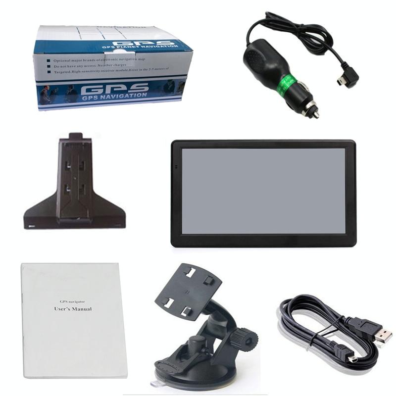 7 Inch Car Gps Navigator 8G + 256M Capacitive Screen Bluetooth Reverse Image - Europe Map