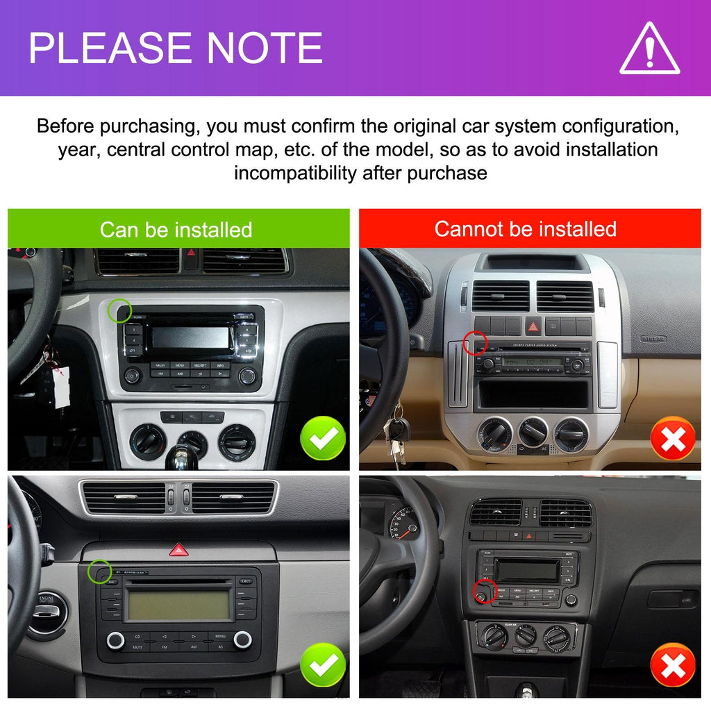 Android 13 Multimedia Player For Vw - 4 + 64G - 9-Inch