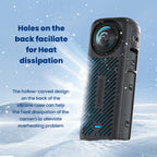 Amagisn Silicone Protective Cover for Insta360 X4 - Body Case + Lens Cover Black