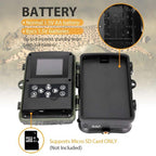 Outdoor Hunting Camera with Infrared Night Vision - 2.7k Resolution
