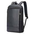Waterproof Business Laptop Backpack - Genuine Leather Lightweight - Deluxe