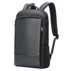 Waterproof Business Laptop Backpack - Genuine Leather Lightweight - Deluxe